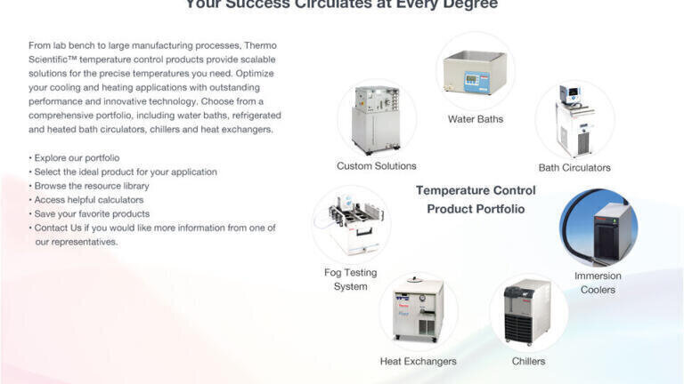 Home Page – Thermo Scientific Temperature Control product profile.