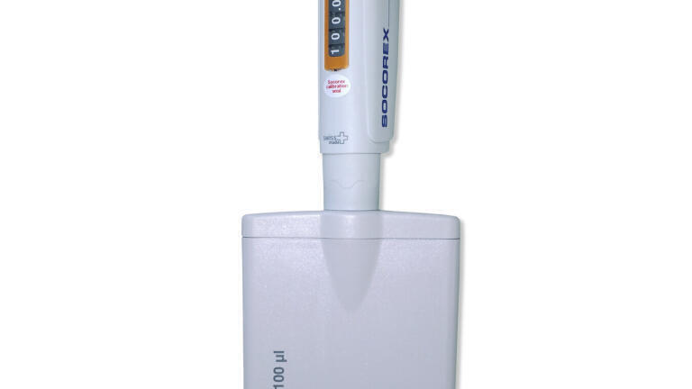 New Socorex 8-channel micropipette 10 – 100 µL