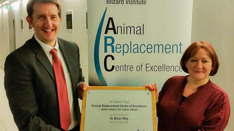  DHT’s Science Director Dr Brett Cochrane & Kerry McCarthy MP