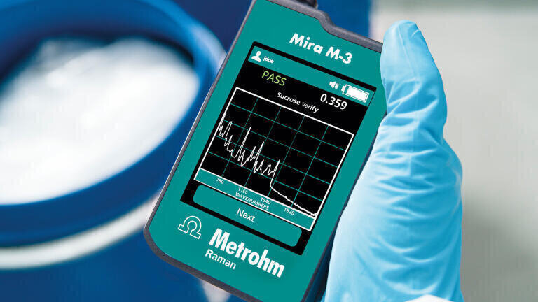 Handheld Raman Spectrometer for On-Site Verification of Materials in Seconds