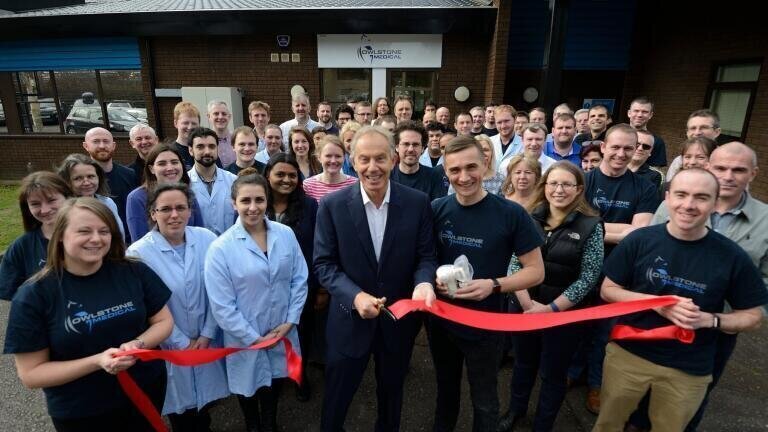 Tony Blair opens new Owlstone facility