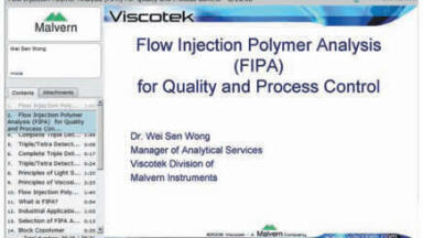 Flow Injection Polymer Analysis For Quality & Process Control