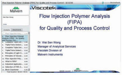 Flow Injection Polymer Analysis For Quality & Process Control
