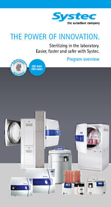 New Brochure Features a Wide Range of Autoclaves and Media Preparators