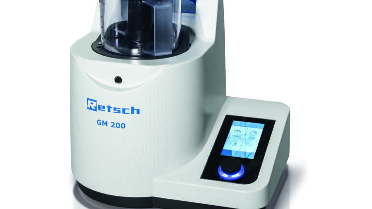 Perfect homogenisation of food samples with the new knife mill GRINDOMIX GM 200