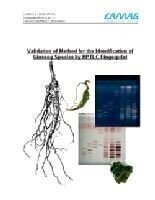 Validated Hptlc Methods for Identification of Botanicals