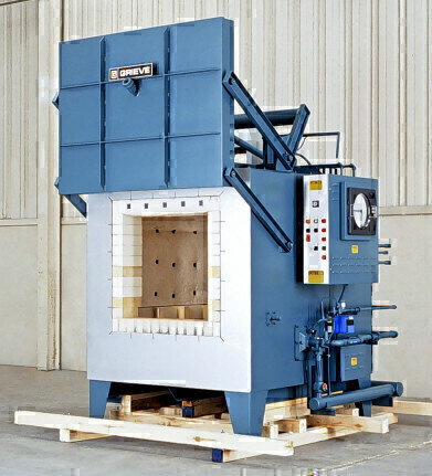 2000°F Gas-Heated Box Furnace