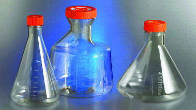 Corning® 5 L PETG Erlenmeyer Flask with Vent Cap