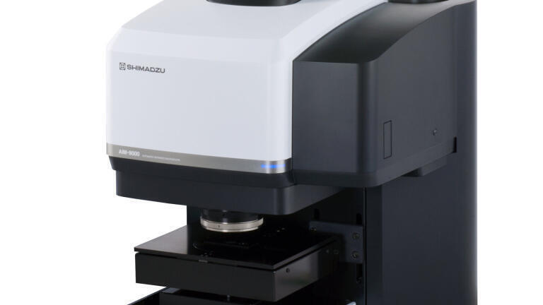 Shimadzu’s AIM-9000 infrared microscope - winner of the Red Dot Award 2018.