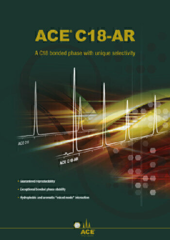 NEW ACE C18-AR - a unique C18 bonded HPLC column offering alternate selectivity to existing C18 bonded phases