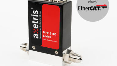 Axetris high-performance mass flow controllers now available with an EtherCAT interface