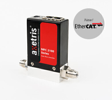 Axetris high-performance mass flow controllers now available with an EtherCAT interface