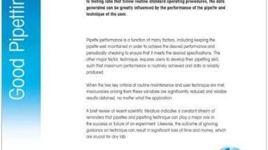 Pipette Calibration and Technique