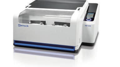 The new mixer mill MM 500 - from fast pulverisation to long-term grindings in the nanometer range