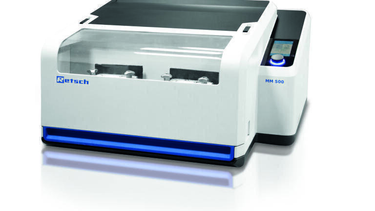 The new mixer mill MM 500 - from fast pulverisation to long-term grindings in the nanometer range