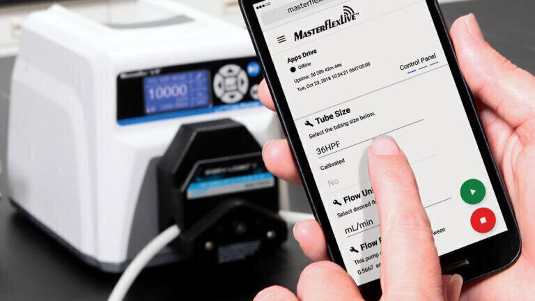 Peristaltic Pumps with MasterflexLive™ now 21 CFR Part 11 and EU Annex 11 Compliant