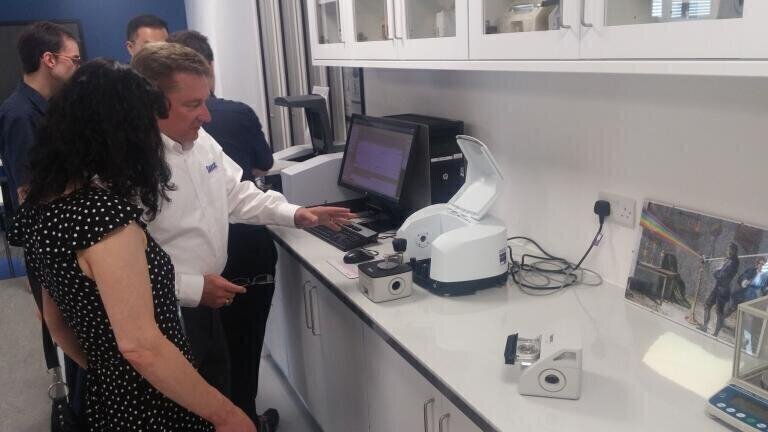 The new ‘Demo Lab’ offers a high tech analysis setting, used to trial testing methods and analyse samples for customers.