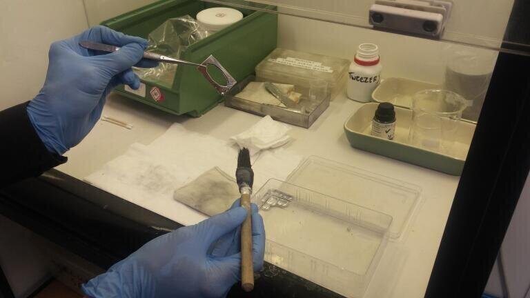 The annealing process explained in one of the laboratories.