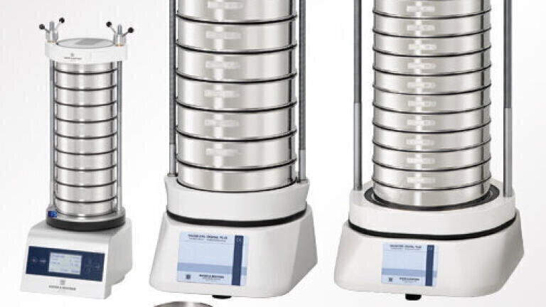Test sieve shakers of HAVER & BOECKER convince at the traditional particle analysis of 3 to 20 kg bulk material for decades.