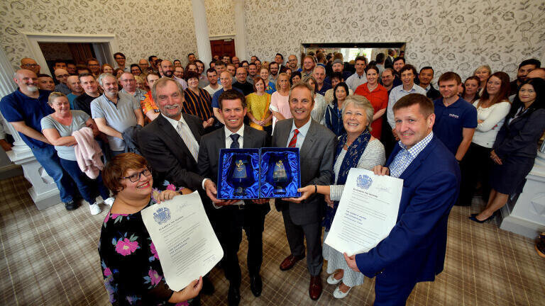 Lord Lieutenant Presents Two Queen’s Awards to Markes International Ltd