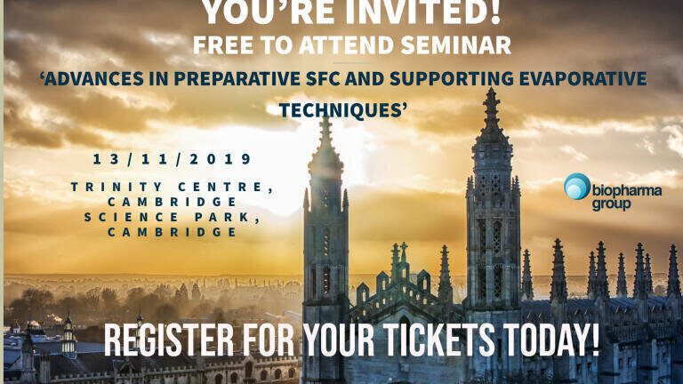 Free to Attend Seminar: Advances in Preparative SFC & Supporting Evaporative Techniques