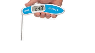 HI151 Checktemp®4 Temperature Testers with folding probe and five-point factory calibration