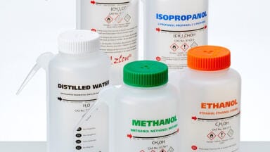 New Round Vented Integral Wash Bottle Makes Solvent and Liquid Dispensing Safe and Easy