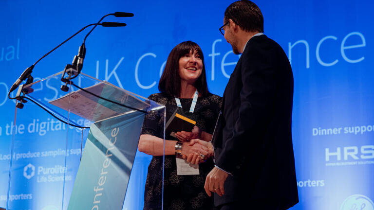 Sarah Goulding receives the Richard Wilson Impact Award