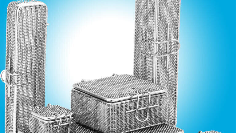 Fine Mesh Baskets for Washing/Sterilising Very Small Parts