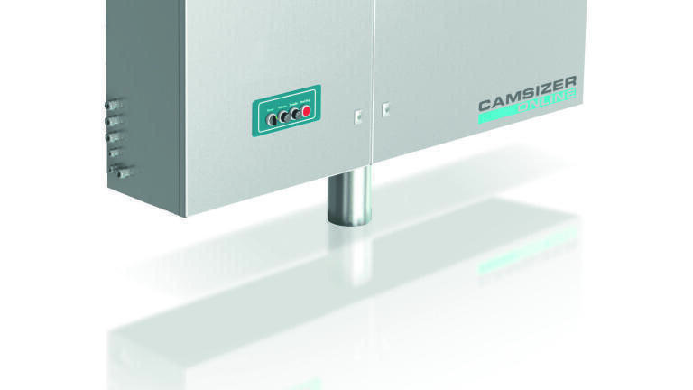 Figure 4: CAMSIZER Online for 3D size and shape measurement can be integrated into any process loop.