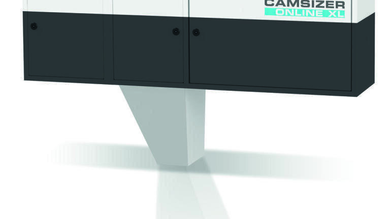 Figure 4: CAMSIZER Online for 3D size and shape measurement can be integrated into any process loop.