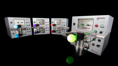 Four-colour Laser Combiner for Biophotonics and Microscopy