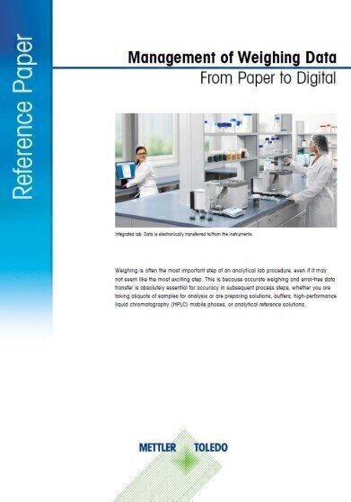 Are Your Weighing Operations Ready for Digital Data Management? See A New Reference Paper
