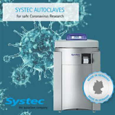 WHO Compliant Autoclaves for Safer Coronavirus Research