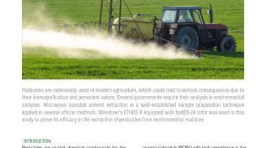 Microwave Assisted Extraction of Pesticides from Environmental Samples