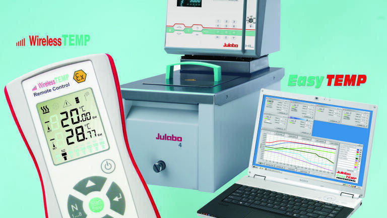 The EasyTEMP and WirelessTEMP by Julabo products facilitate innovative control and software solutions for remote operation, control, monitoring and documentation of applications.