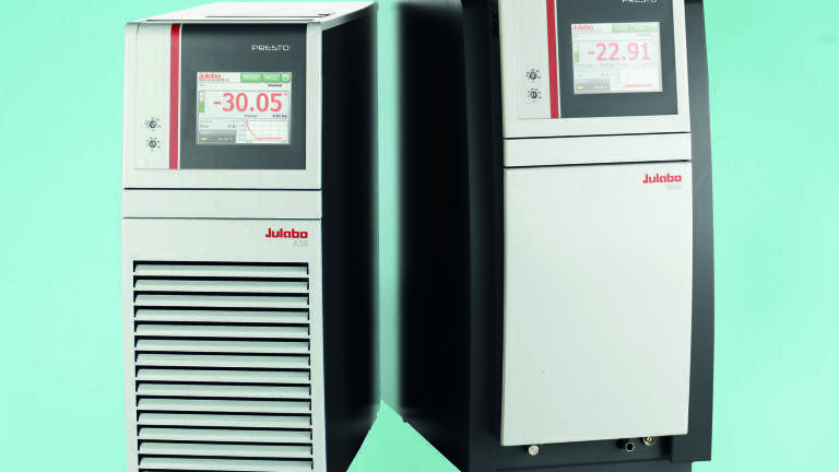 Devices such as jacketed
reactor vessels can be controlled with highly dynamic temperature systems like the PRESTO series.
