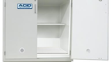 Acid Storage Cabinet Provides Protection Against Corrosive Chemicals
