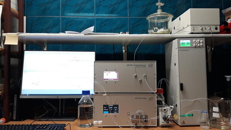 Testa Analytical triple detection GPC/SEC system.