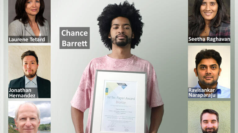Bronze winner Chance Barrett and his colleagues from the University of Central Florida (USA) and the German Aerospace Center (Germany).