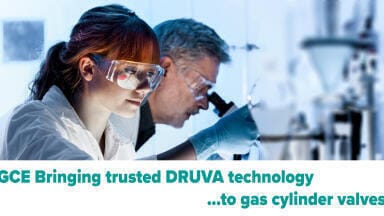 GCE Bringing trusted DRUVA technology to gas cylinder valves