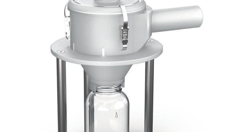 The Fritsch small volume Cyclone separator.
