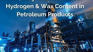 Fast, easy measurement of hydrogen and wax content in petroleum products using benchtop NMR
