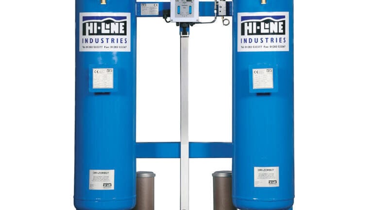 The Hi-line HPSA (Heatless Pressure Swing Adsorption) series of desiccant dryers features proven technology developed and manufactured in the UK.
