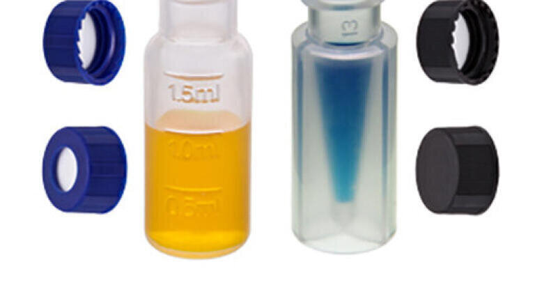 PFAS testing caps and vials