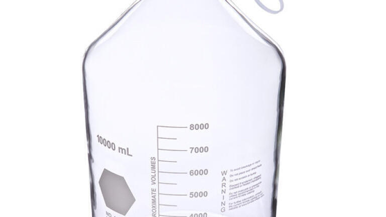 Safety Coated Glass Mobile Phase Reservoir Bottles