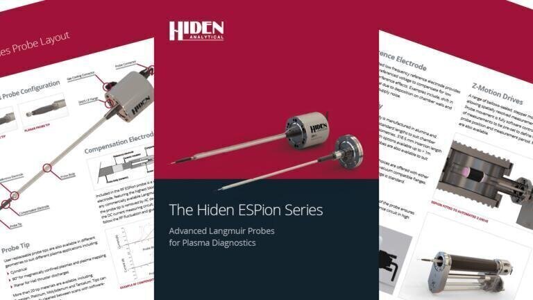 The new ESPion Series brochure from Hiden Analytical.