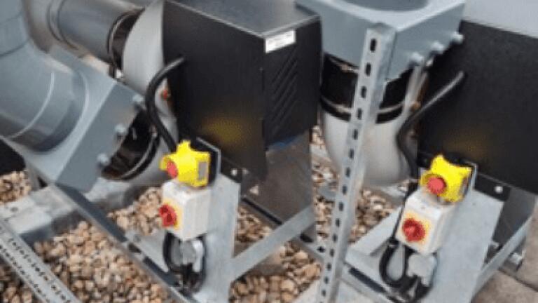 Flexible Outdoor and Weatherproof Extensions for Fume Extraction Fan Systems