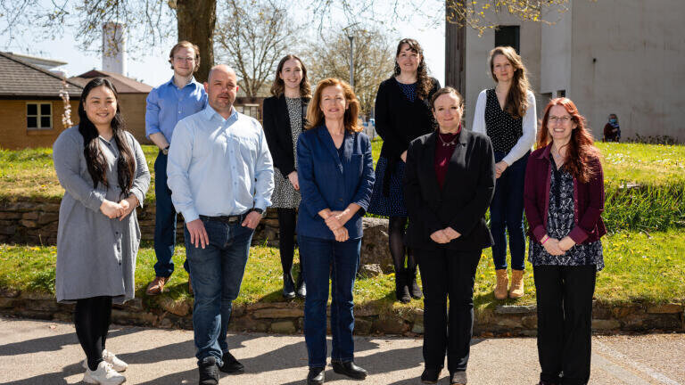 SENISCA Team with Kirsty Semple and Lorna Harries (front Row 3rd and 4th from left) 