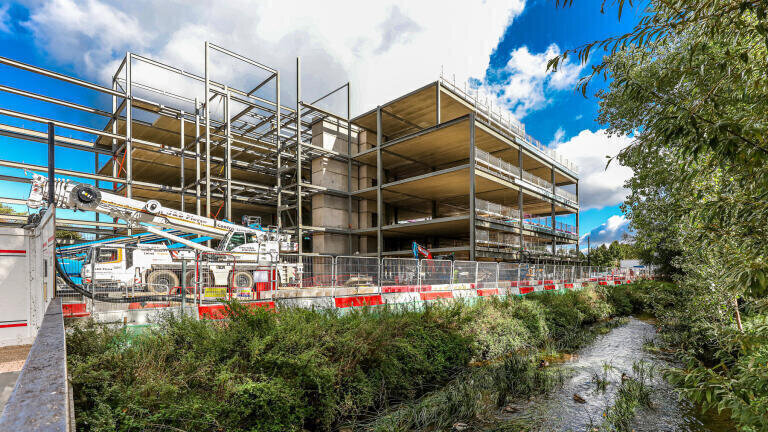 The Iversen Building under construction 